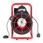 VEVOR Drain Cleaner Machine 75FT x 1/2 Inch, Sewer Snake Auger Manual Feed, 370W Electric Drain Cleaning Machine with 4 Cutters & Air-activated Foot Switch for 2" to 4" Pipes
