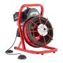 VEVOR Drain Cleaner Machine 75FT x 1/2 Inch, Sewer Snake Auger Manual Feed, 370W Electric Drain Cleaning Machine with 4 Cutters & Air-activated Foot Switch for 2" to 4" Pipes