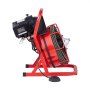 Desatascador de desagües VEVOR de 22,8 m x 0,9 cm, con barrena de alimentación manual, 250 W, 4 cortadores e interruptor de pie neumático para tuberías de 5 a 10 cm