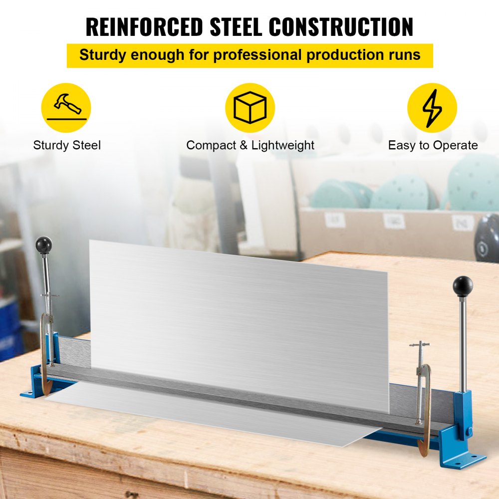 Vevor Sheet Metal Brake Metal Bender Brake 36" 90° Adjustable Steel Bender