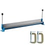 VEVOR Sheet Metal Brake 36 In. Metal Bender Brake 910 mm Length Portable Metal Bender 0-90 Degrees Adjustable Steel Bender with 2 C-shaped Clamps Manual Sheet Metal Bender Tool for Metal Bending