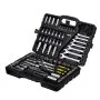 VEVOR 121-Piece Mechanics Tool Set, 1/4" 3/8" 1/2" Drive Sockets, SAE and Metric Mechanic Tool Kit with Bits, Wrenches, Ratchet Handle, Accessories, and Plastic Storage Case, for Automotive Repair