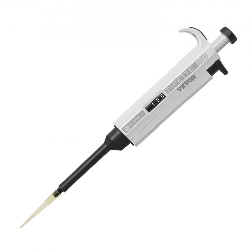 VEVOR Micropipette Kit, 3 Single Channel Pipettes (0.5-10μl, 10-100μl, 100-1000μl), Fully Autoclavable, High Accurate Pipettor with Adjustable Volume, with 3 Tips (10μl, 200μl, 1000μl) Pcs, for Lab