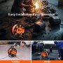 VEVOR extension cord reel for outdoor work, toolshed, garage use; suitable for power extension.