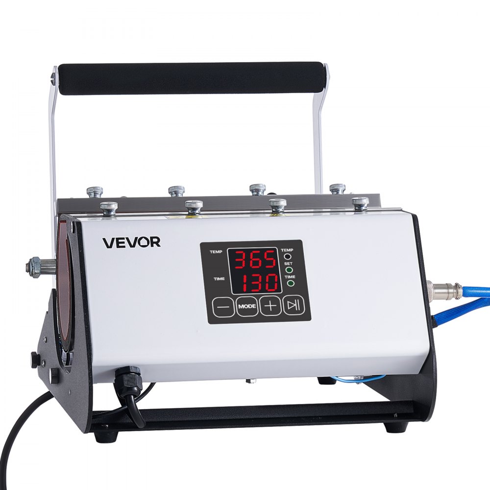 VEVOR Tumbler Heat Press Machine, Max 1183 mL Mug Press, Fast and Even Heating, with Tape, Gloves, Easy Temp and Time Setting, Heat Transfer for Sublimation Tumblers, Cups, Mugs, Black and White