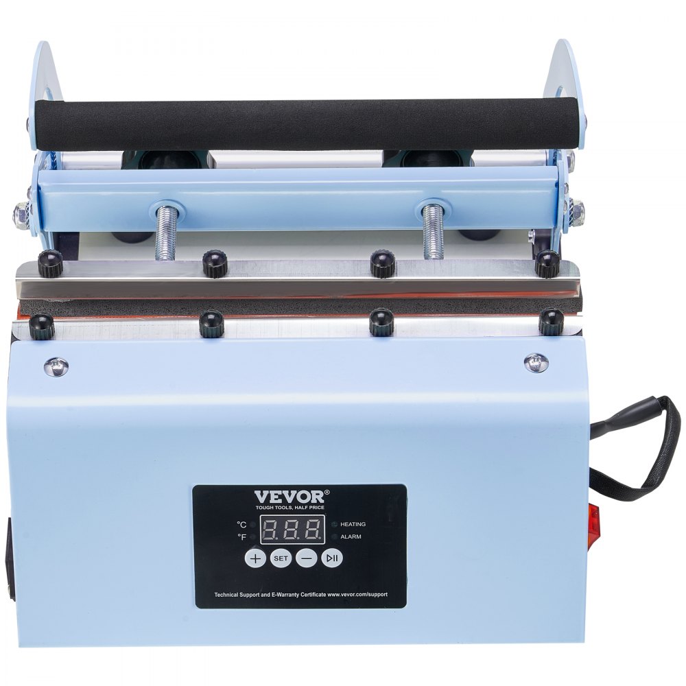 VEVOR Tumbler Heat Press Machine, 11-30oz Mug Press, Heat Up Fast and Even, Tumbler Press with Sublimation Paper, Tape and Gloves, Temp and Time Setting, for Sublimation Tumblers, Cups, Mugs, Blue