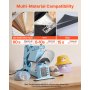 VEVOR Hat Heat Press Machine, with 4 Interchangeable Platens and Caps Stretcher, Precise Temperature & Time Control, Heat Press for Hats and Caps, for HTV Iron On and Sublimation Projects, Light Blue