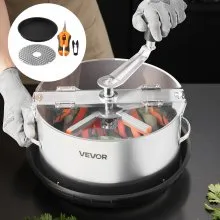 VEVOR Manual Bud Leaf Trimmer 12 in Electric Reaper Bowl Hydroponic Trimming