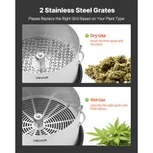 VEVOR Manual Bud Leaf Trimmer 16 in Electric Reaper Bowl Hydroponic Trimming