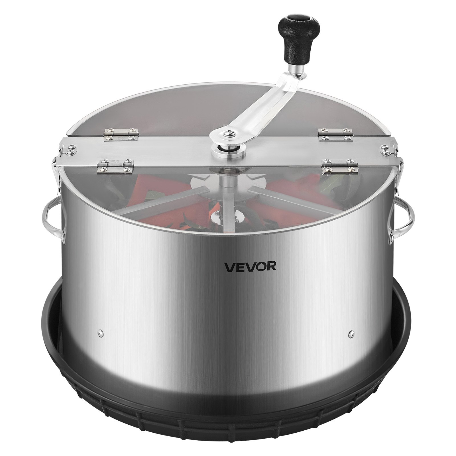 VEVOR Manual Bud Leaf Trimmer, 370mm  Reaper Bowl Bud Trimmer with Stainless Steel Blades, Visual Cutting, Wet & Dry Hydroponic Cutting Machine with Tray, Twisted Spin Cut for Plant Buds Flowers