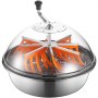 VEVOR Bud Leaf Bowl Trimmer, 600 mm Manual Bud Trimmer, with Sharp Stainless Steel Blades, Visual Cutting, Wet & Dry Hydroponic Cutting Machine, Twisted Spin Cut for Plants Leaves Buds Flowers