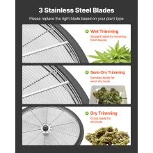 VEVOR Manual Bud Leaf Trimmer 24 in Bud Bowl Trimmer Hydroponic Trimming Machine
