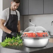 VEVOR Manual Bud Leaf Trimmer 24 in Bud Bowl Trimmer Hydroponic Trimming Machine