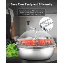 VEVOR Manual Bud Leaf Trimmer 24 in Bud Bowl Trimmer Hydroponic Trimming Machine