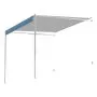 VEVOR Manual RV Awning Complete Kit, 18' Retractable Awning with Aluminum Alloy Frame, Outdoor Trailer Awning, Fit for Most RVs(Blue Fade)