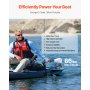 VEVOR 86lb 24V Thrust Electric Trolling Motor Saltwater Trolling Boat Engine