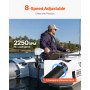 VEVOR 86lb 24V Thrust Electric Trolling Motor Saltwater Trolling Boat Engine