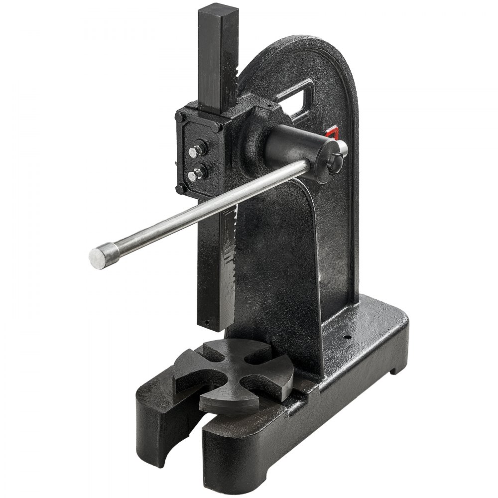 VEVOR Arbor Press, 3 Ton Manual Arbor Press, 310 mm Maximum Height, Cast Iron Heavy-duty Manual Desktop Arbor Press, Precision Hand Press for Stamping, Bending, Stretching, Forming