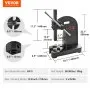 VEVOR Arbor Press, 3 Ton Manual Arbor Press, 310 mm Maximum Height, Cast Iron Heavy-duty Manual Desktop Arbor Press, Precision Hand Press for Stamping, Bending, Stretching, Forming
