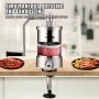 VEVOR Sausage Stuffer, 2.5LBS/1.5L Capacity, 304 Stainless Steel Vertical Sausage Stuffer, Sausage Filling Machine with 3 Stuffing Tubes, Suction Base and Manual Crank for Household or Commercial Use