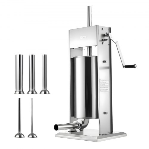 3L Vertical Manual Sausage Stuffer Machine, Stainless Steel Sausage... 3L Vertical Manual Sausage Stuffer Machine, Stainless Steel Sausage...
