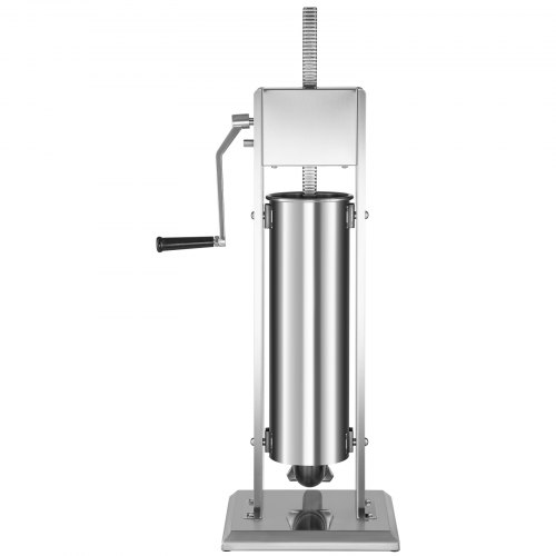 VEVOR 15L Vertical Commercial Sausage Stuffer Two Speed 304 Stainless Steel Meat Press