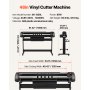 VEVOR Vinyl Cutter Machine, 1350 mm Max Feed Width, Dual Blades, Adjustable Force and Speed, LED Display, Vinyl Plotter Cutter Printer Bundle with Sticker Sheets, Transfer Film, Signmaster Software