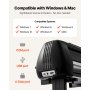 VEVOR vinylskjæremaskin, 870 mm maks. matebredde, doble blader, justerbar kraft og hastighet, LED-skjerm, vinylplotterskjærerskriver med Signmaster-programvare for kompatibel med Windows og macOS