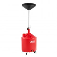VEVOR Waste Oil Drain Tank 18 Gallon Industrial Fluid Drain Tank with Funnel