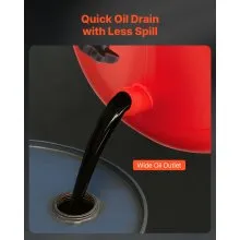 VEVOR Waste Oil Drain Tank 8 Gallon Industrial Fluid Drain Tank with Funnel