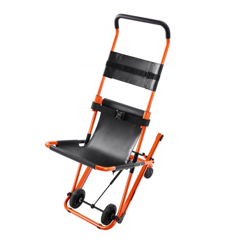 VEVOR Manual Stair Chair, 159 kg Load Capacity, Foldable Emergency Stair Wheelchair with 4 Wheels, Portable Transport Stair Chair Ambulance Firefighter Evacuation Use for Elderly, Disabled Transfer