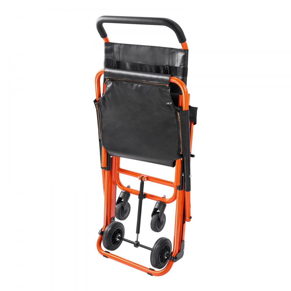 VEVOR Manual Stair Chair, 350 lbs Load Capacity, Foldable Emergency Stair Wheelchair with 4 Wheels, Portable Transport Stair Chair Ambulance Firefighter Evacuation Use for Elderly, Disabled Transfer