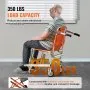 VEVOR EMS Stair Chair, 350 lbs Load Capacity, Foldable Aluminum Emergency Stair Climbing Wheelchair with 2 Wheels, Portable Stair Lift Chair Ambulance Firefighter Evacuation Use for Elderly, Disabled
