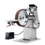 VEVOR Belt Grinder Sander, 72 x 2-Inch Variable Speed Belt Polisher with VFD, 1500W Knife Sharpener with 3 Grinding Moulds & 3PCS Sanding Belts for Metalworking, Compatible with 72"- 82*2" Belts