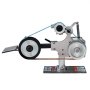 VEVOR Belt Grinder Sander, 30 x 1-Inch Variable Speed Belt Polisher with VFD, 550W Polishing Grinding Machine with 2 Grinding Moulds & 3PCS Sanding Belts for Metalworking, Knife Making