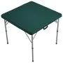 green folding VEVOR mahjong table with sturdy metal legs and a handle for easy transport.