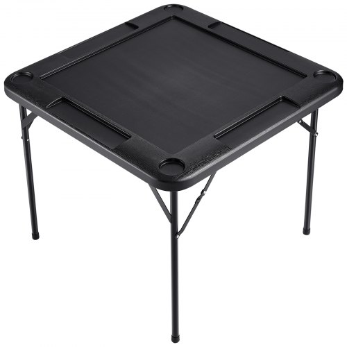 VEVOR Table De Mahjong Pliante Avec 144 Tuiles Chinoises, 3 Dés, Nappe, Pour 4 Joueurs, 86x86x74 Cm