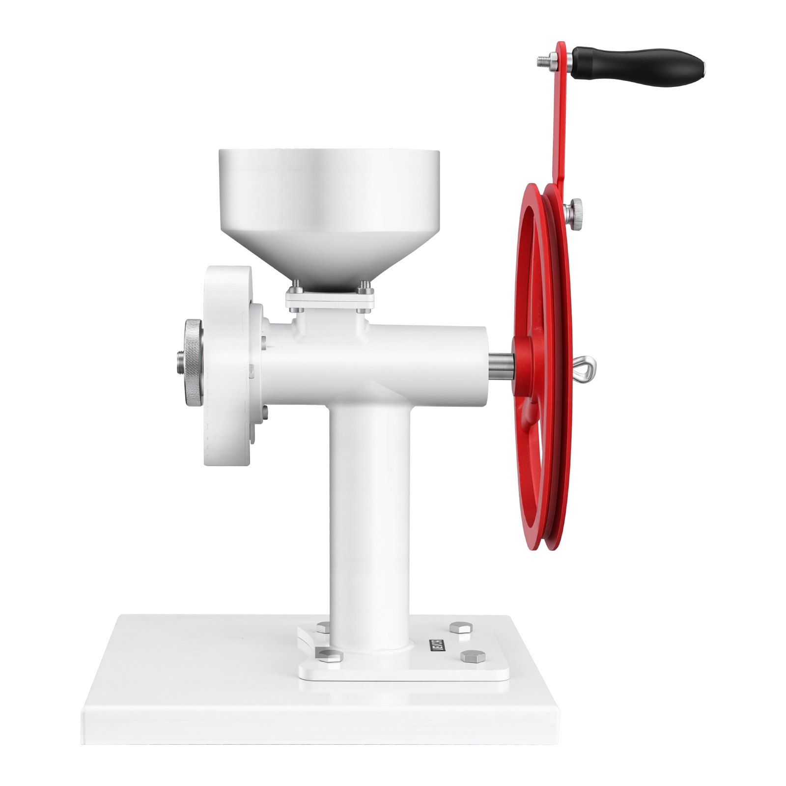 VEVOR Manual Grain Mill with Flywheel, Hand-Crank Corn Grinder, Heavy-Duty Carbon Steel Wheat Grinding Mill with Adjustable Fineness & 0.53 Gallon Hopper for Grains Spices Coffee Beans Nuts