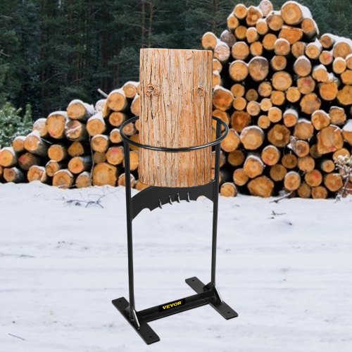 VEVOR Firewood Splitter, Q235 Steel Wood Splitter Wedge, for Splitting 6" Diameter Wood Manual Wedge Wood Splitter, 8.3"x17" Portable Log Splitting w/ 4 Screws & Blade Cover, for Home, Campsite