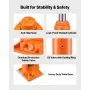 VEVOR Hydraulic Bottle Jack, 10 Ton (22046 lbs) Capacity, 9.3-18.5 Inch Lifting Range, Heavy Duty Welded Bottle Jack for Car, SUV, Pickup, Auto Repair, House Lift and Agricultural Equipment, Orange