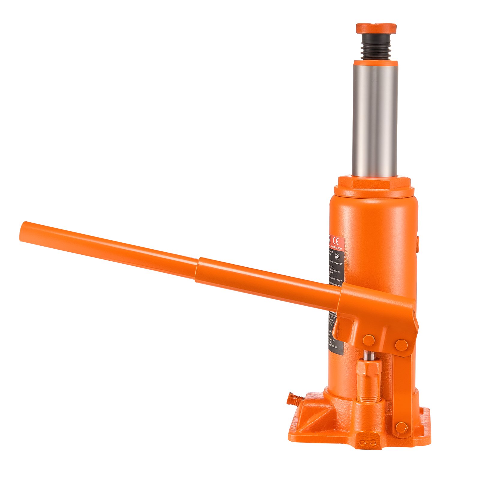 VEVOR Hydraulic Bottle Jack, 10 Ton (22046 lbs) Capacity, 9.3-18.5 Inch Lifting Range, Heavy Duty Welded Bottle Jack for Car, SUV, Pickup, Auto Repair, House Lift and Agricultural Equipment, Orange