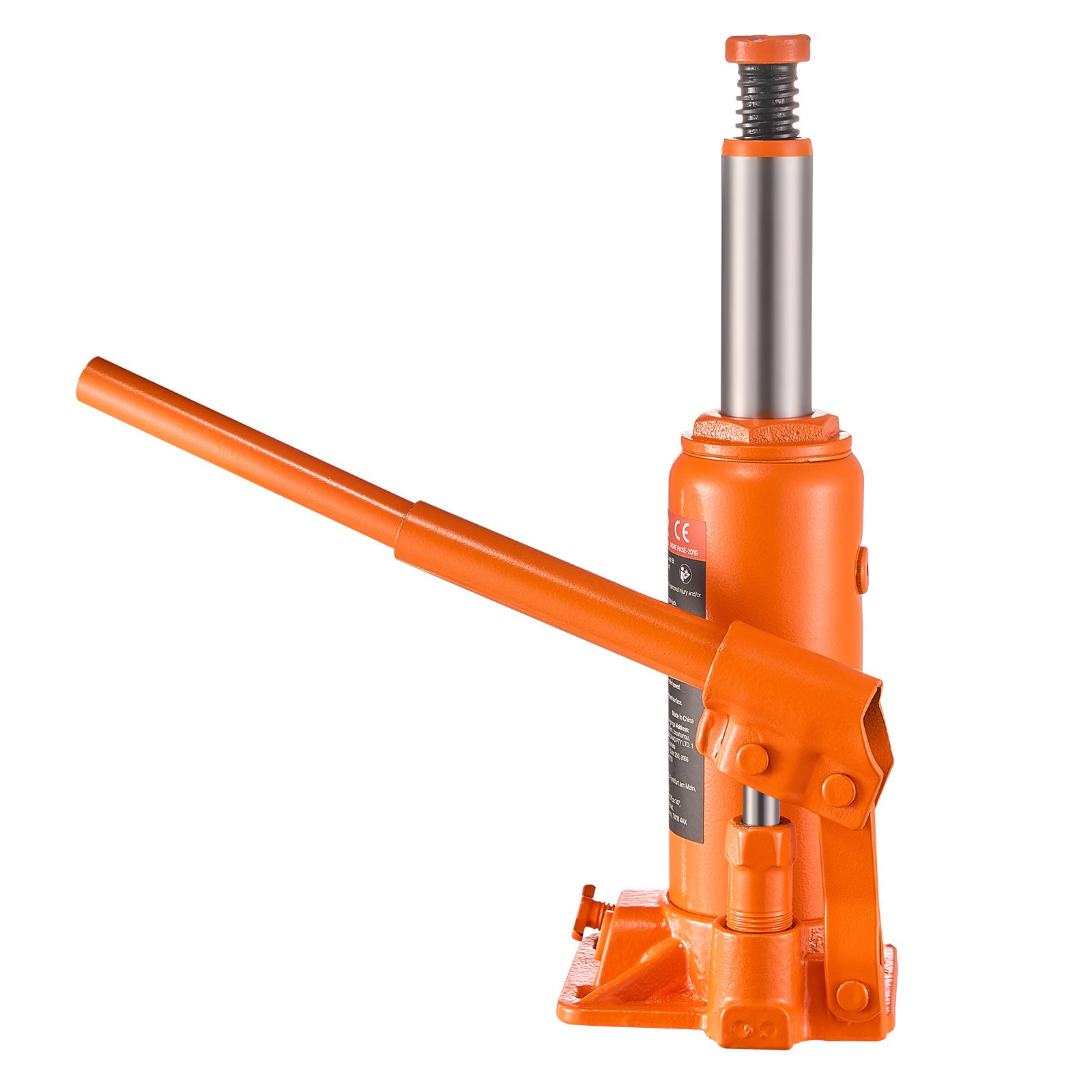 VEVOR Hydraulic Bottle Jack, 6 Ton (13227.6 lbs) Capacity, 7.7-14.8 Inch Lifting Range, Heavy Duty Welded Bottle Jack for Car, SUV, Pickup, Auto Repair, House Lift and Agricultural Equipment, Orange