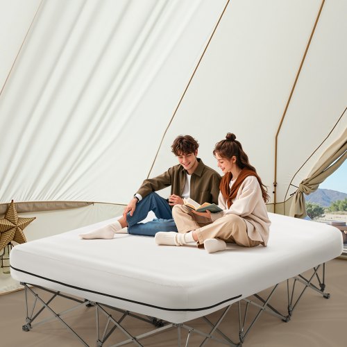 VEVOR Air Mattress Twin with Frame, Person Inflatable Mattress