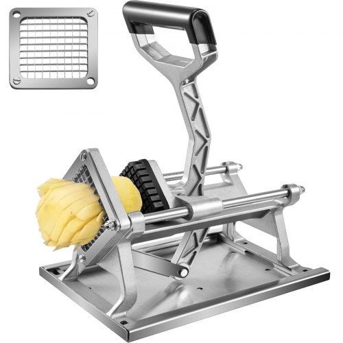 VEVOR Commercial French Fry Cutter 3/8 Inch Blade Potato Fry Cutter Wall-mounted or Tabletop Potato Cutter with Wall Bracket for Potatoes Carrots Cucumbers