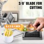 VEVOR Commercial French Fry Cutter with Stainless Steel 3/8 Inch Blade, Professional Fruit Vegetable Chopper with Wall Bracket, Fixed Counter or Wall Mount, Perfect for Potatoes Carrots Cucumbers