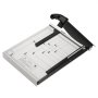 VEVOR paper cutter with ergonomic handle, adjustable ruler, and precision grid for accurate cutting.
