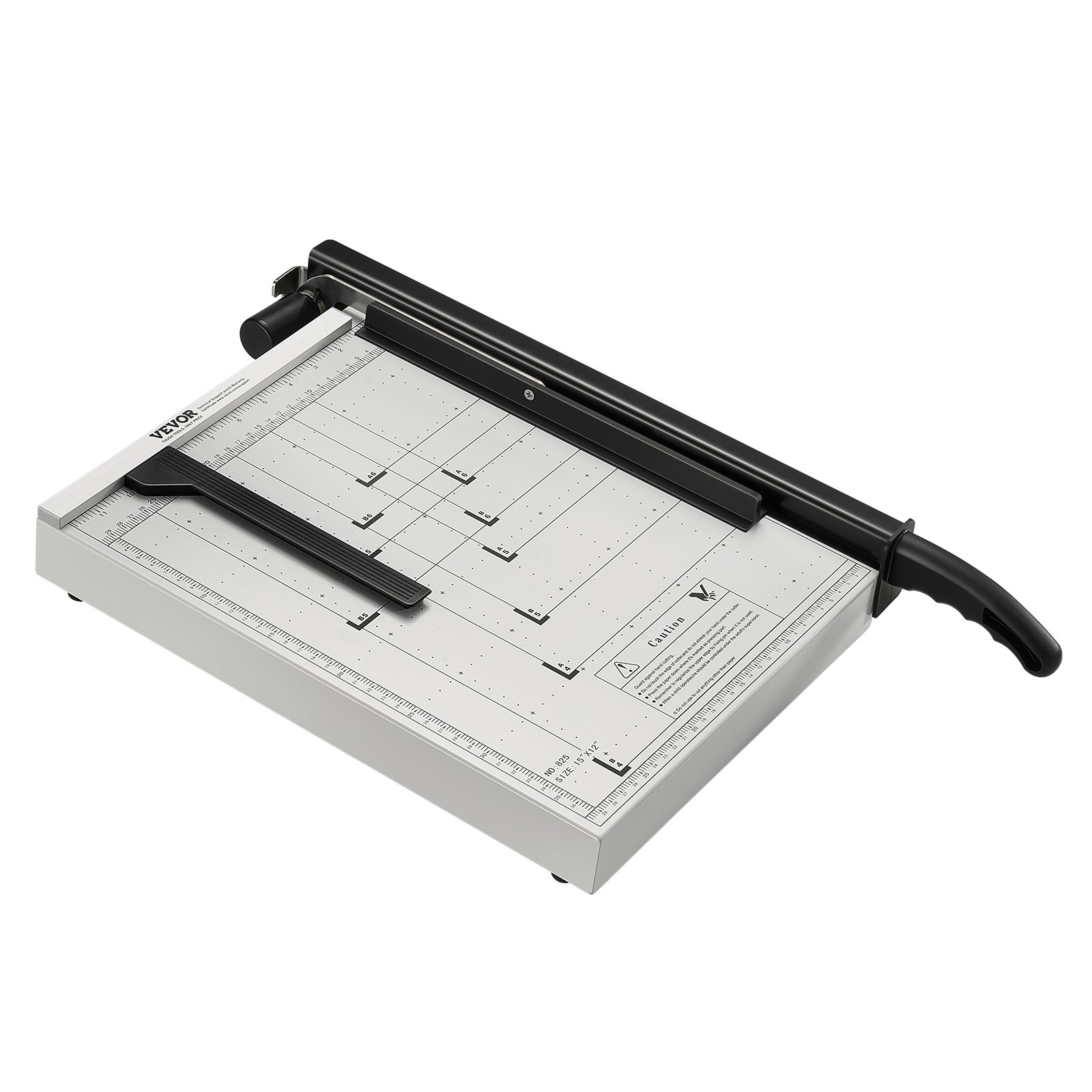 VEVOR paper cutter with grid lines and black cutting handle, ideal for precision paper cutting tasks.