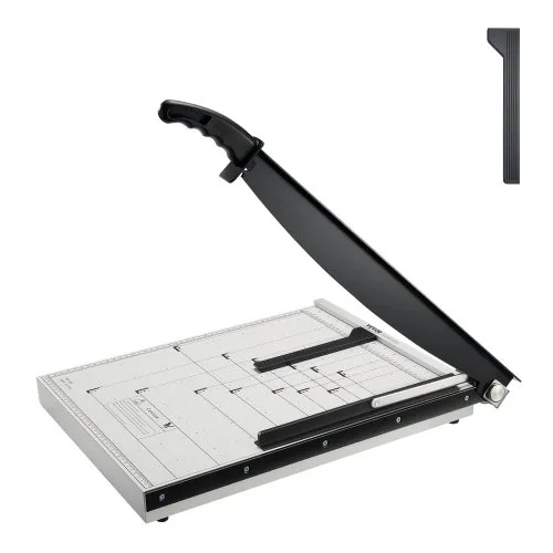 VEVOR Paper Cutter, Guillotine Trimmer, 457.2 mm Cut Length, 20 Sheets Capacity, Heavy Duty Guillotine Paper Cutter with Guard Rail/Blade Lock for Cardstock/Cardboard, Paper Trimmer for Home Office School