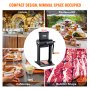 VEVOR Commercial Meat Tenderizer, Heavy Duty Stainless Steel Meat Tenderizer Machine, Quick and Easy Manual Operation Kitchen Tool, 5.8" Feed Port for Beef, Turkey, Chicken, Pork, Steak, and Fish