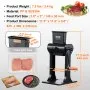 VEVOR Commercial Meat Tenderizer, Heavy Duty Stainless Steel Meat Tenderizer Machine, Quick and Easy Manual Operation Kitchen Tool, 14.7 cm Feed Port for Beef, Turkey, Chicken, Pork, Steak, and Fish